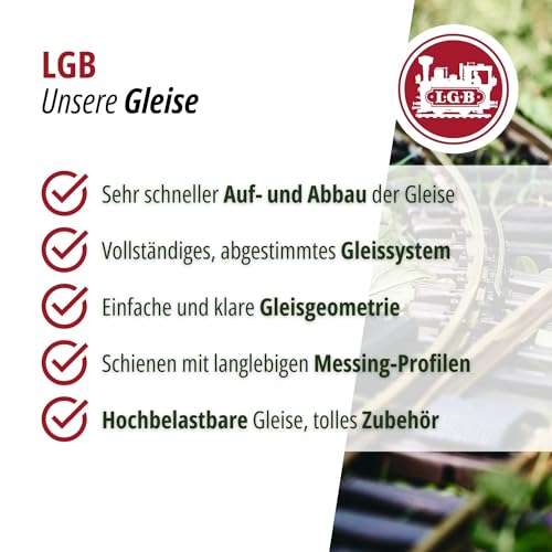 LGB 10070 Straight Track, 75 mm 2-15/16 6