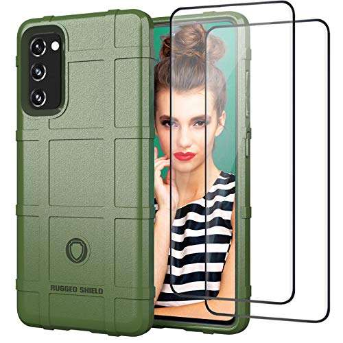 for Samsung Galaxy S20 FE Case with Screen Protector Phone Case Rugged Shield Series Best Protective Cover Soft TPU Thick Armor Shell Compatible for Samsung S20 Fe 5G Case Heavy Duty Military 1