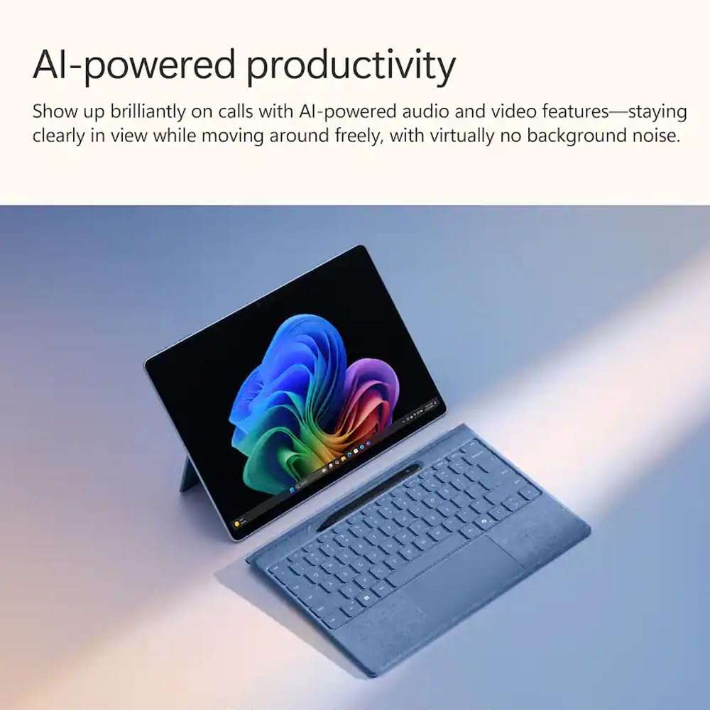 Microsoft Surface Pro 13" 3K 120Hz OLED Touchscreen 2-in-1 Tablet Laptop, 12-Core Snapdragon 45 Tops NPU, 16GB RAM 512GB SSD, Backlit Keyboard, Stylus, MS 365, 14-hr Battery, Copilot+, Win 11 Pro 6