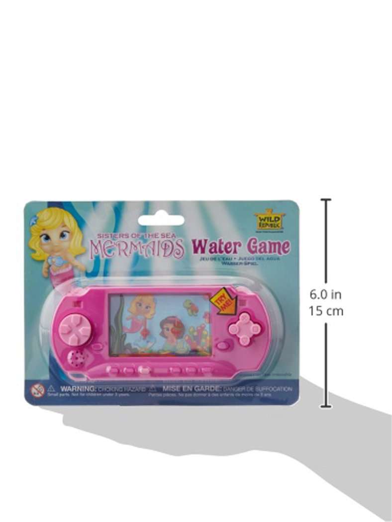 Wild Republic Mermaid Water Games, Sensory Toys, Kids Gifts, Hand Held Toys, Mermaid Party Supplies, 6" , Pink 2