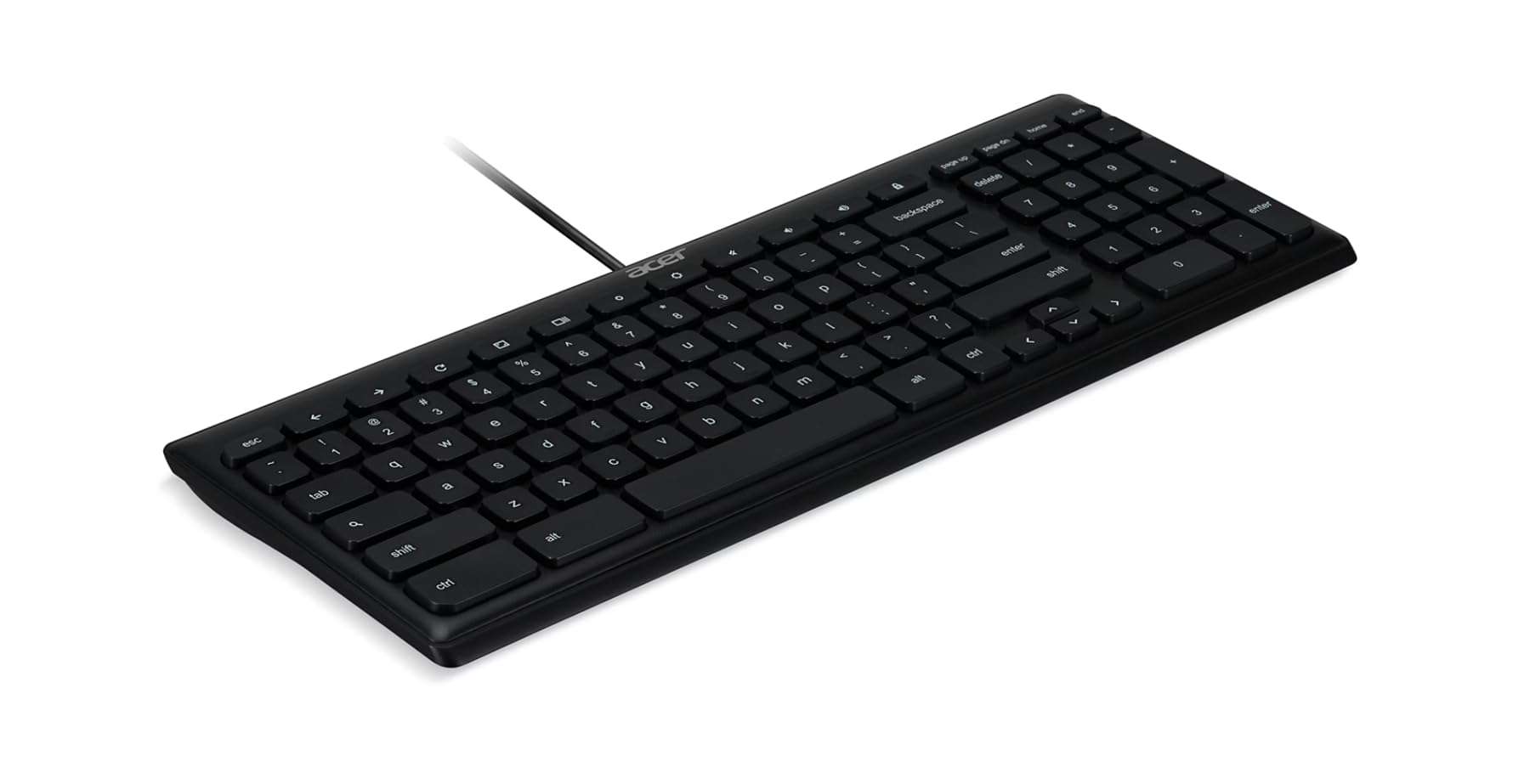 acer AKB910 Wired USB Keyboard – Compact Design, Full-Size Keys, Chrome OS Compatible, Black 4