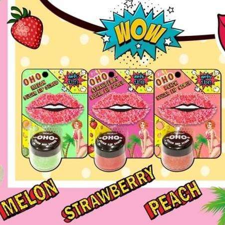 COSLUXE Lip Scrub, Lip Scrubs Exfoliator & Moisturizer, Lip Repair for Lush Soft Lips, Lip Moisturizer for Chapped Dry and Flaky Lips Treatment, Lip Scrubs 25g (MELON) 3