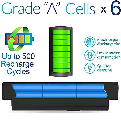 SLE-TECH 65WH MR90Y Battery Compatible with Dell Inspiron 3521 3721 5521 5721 14-3421 14-3437 14R-5421 14R-5437 17 Latitude14 3000 3540 Series XCMRD PN 0MF69 N121Y G35K4 MK1R0 VR7HM 3