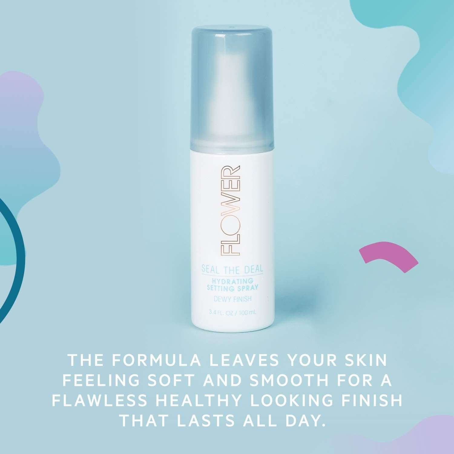 FLOWER BEAUTY By Drew Barrymore Seal The Deal Setting Spray - Hydrating and Flawless Finish for All Day Face Makeup - Sweat-Proof + Rub-Resistant - Matte + All Day Face Makeup - Cruelty-Free + Vegan 5
