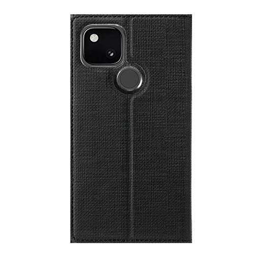 DOOTOO for Google Pixel 4a 5G Case PU Leather Magnetic Flip Full Protection Kickstand Shockproof Cover Case for Google Pixel 4a 5G (Black) 3