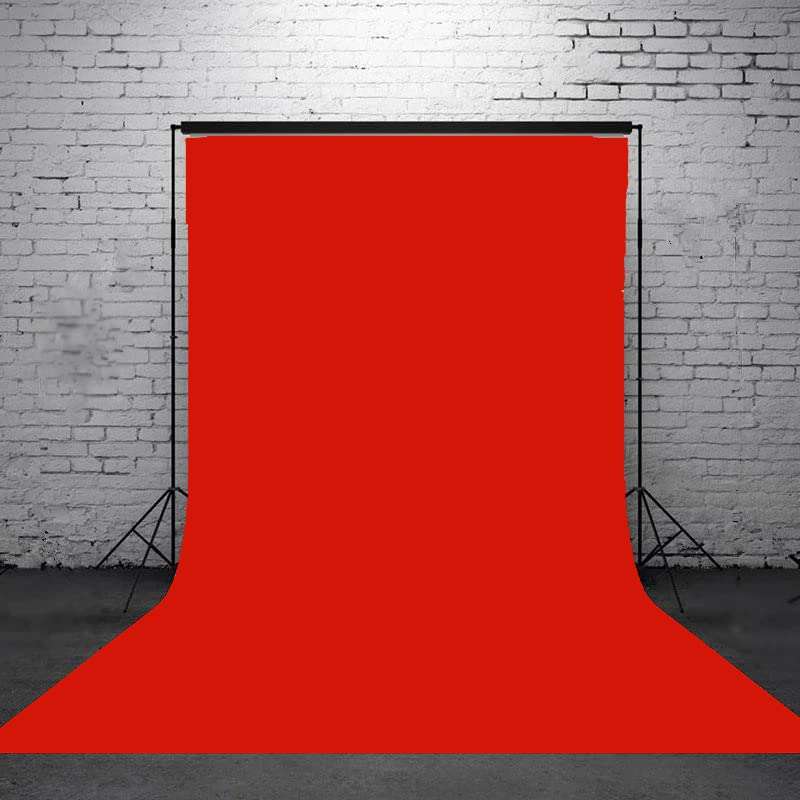 Giftmax Single Holder Umbrella Lighting Kit with Umbrella Studio Light with Backdrop Cloth Screen Photo Background Backdrop Stand Support System (Single Holder Kit + Red Screen) 4