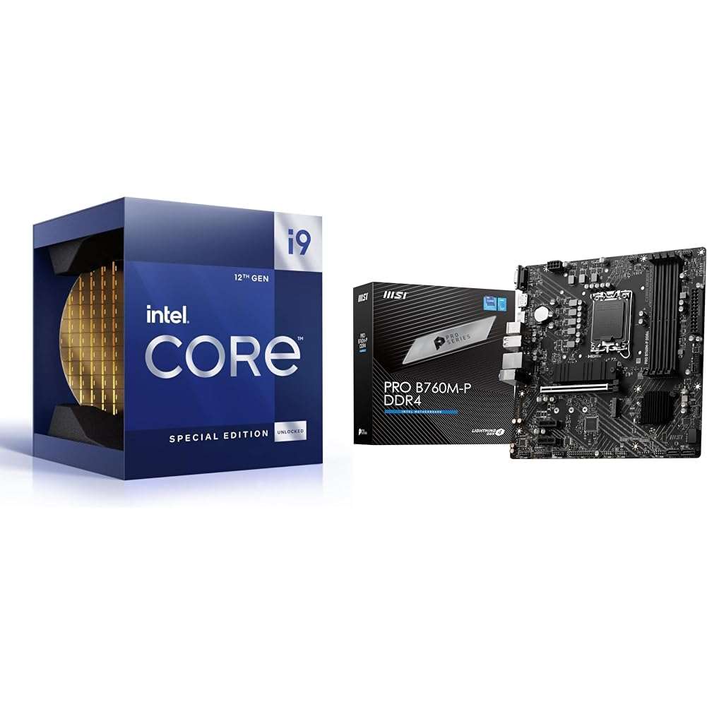 Intel Core i9-12900KS Gaming Desktop Processor + MSI PRO B760M-P DDR4 ProSeries Motherboard 1