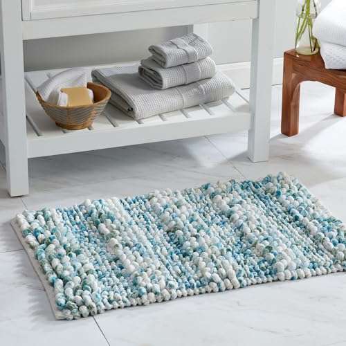 Luxury Plush Bath Rugs, Ultra Soft and Absorbent Microfiber Chenille Bathroom Rugs, Bathroom Mats for Tub and Shower, 20" x 30", Dusty Rose 6