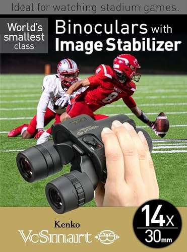 Kenko Image Stabilization Binocular VcSmart 14x30, Full Multi-coarting for Sports, Concerts and Outdoor 031957 2