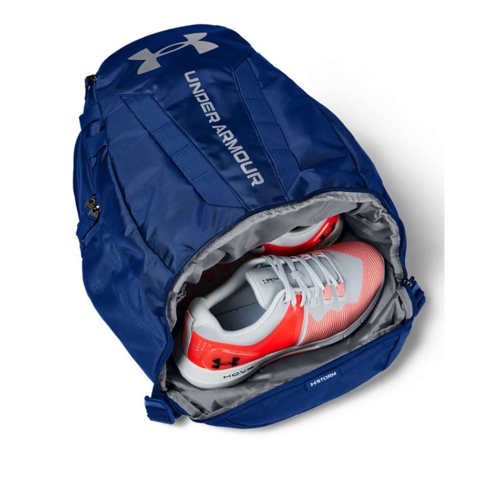 Under Armour Hustle Backpack, Royal (400)/Silver, One Size Fits All 5