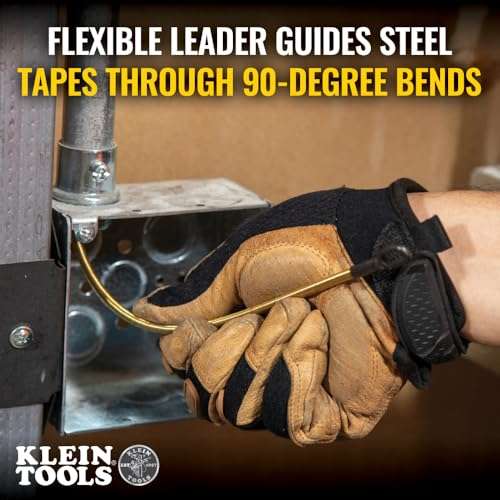 Klein Tools 50350 13-Inch Flexible Fish Tape Leader for 1/8-Inch Wide Steel Fish Tapes, Made in USA 4