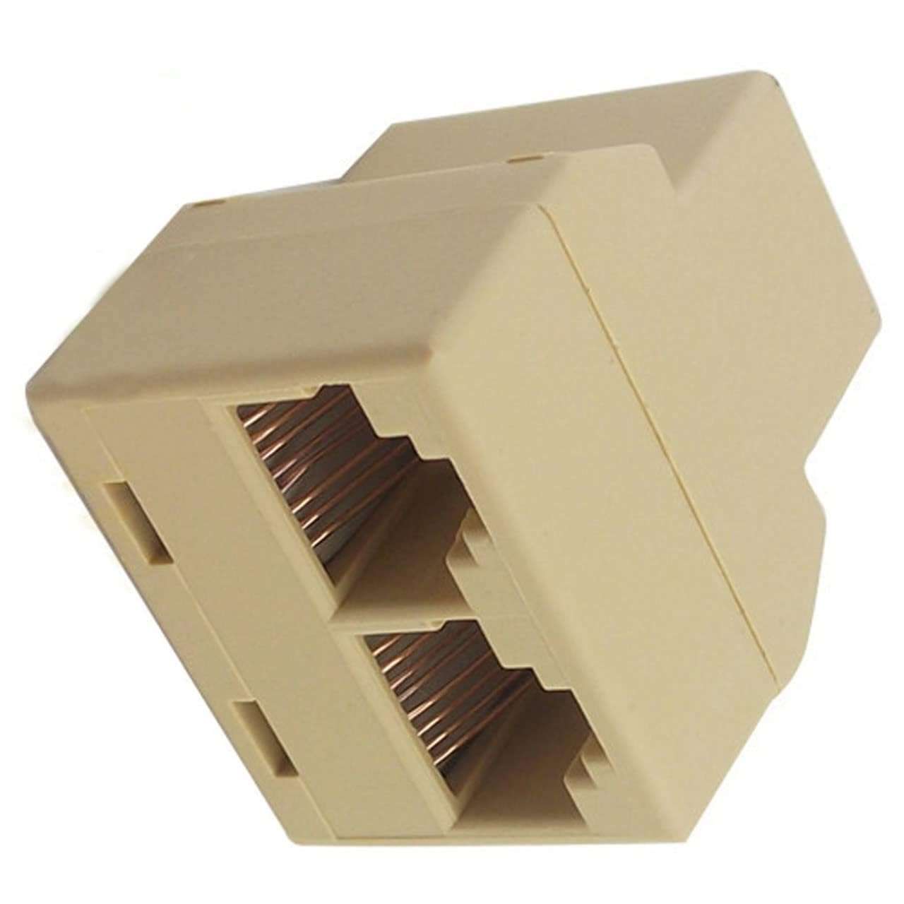 Dulce Original RJ45 Splitter, Ethernet Splitter for Cat5 Cat5e Cat6 Cat 7 Adapter LAN Network Internet Splitter 1 to 2, Ethernet Cable &LAN 1