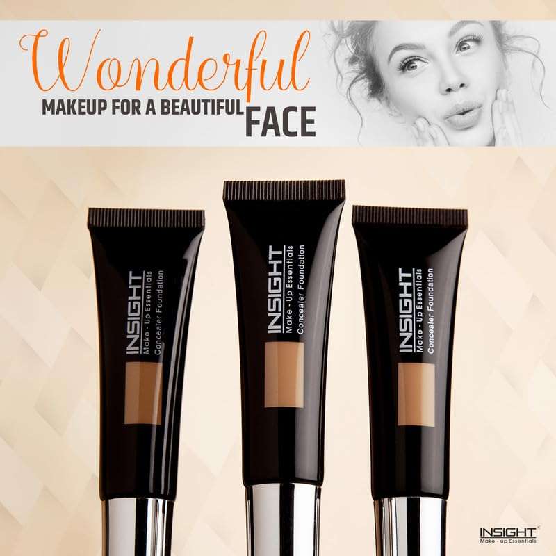 INSIGHT Cosmetics Matte Concealer Foundation For All Skin Types Powder|Waterproof Full Coverage Long Lasting|Light Oil Free Face Makeup| 20Ml, Fd22-Ln08, 1 Count 5
