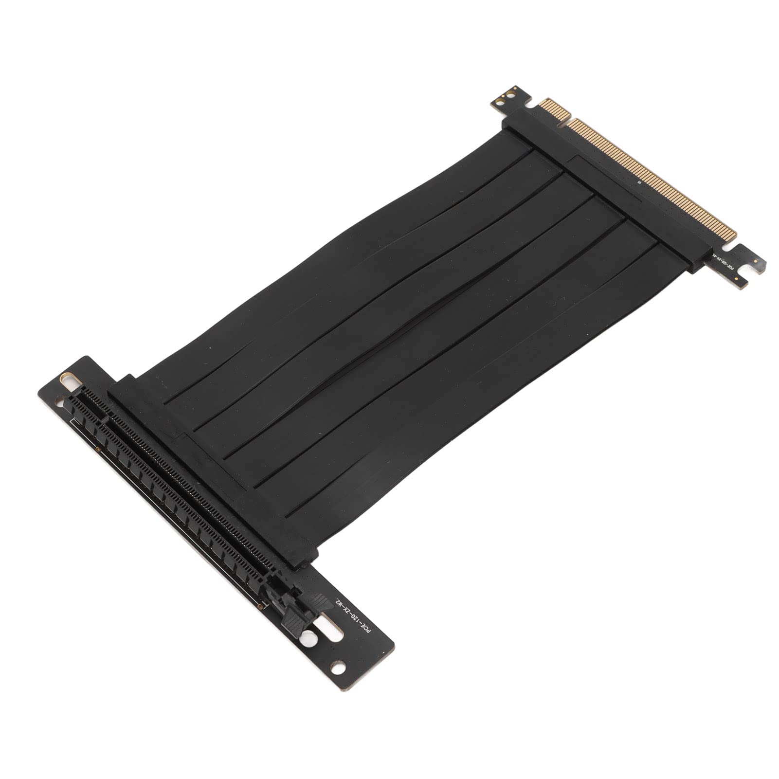 LKHUYA PCIe Extension Cable 15cm 128Gbps High Speed PCIe x16 3.0 Riser Card, Stable Signal Transmission for Graphics Card Sound Card Network Card with Immersion Gold Connector (Black) 4