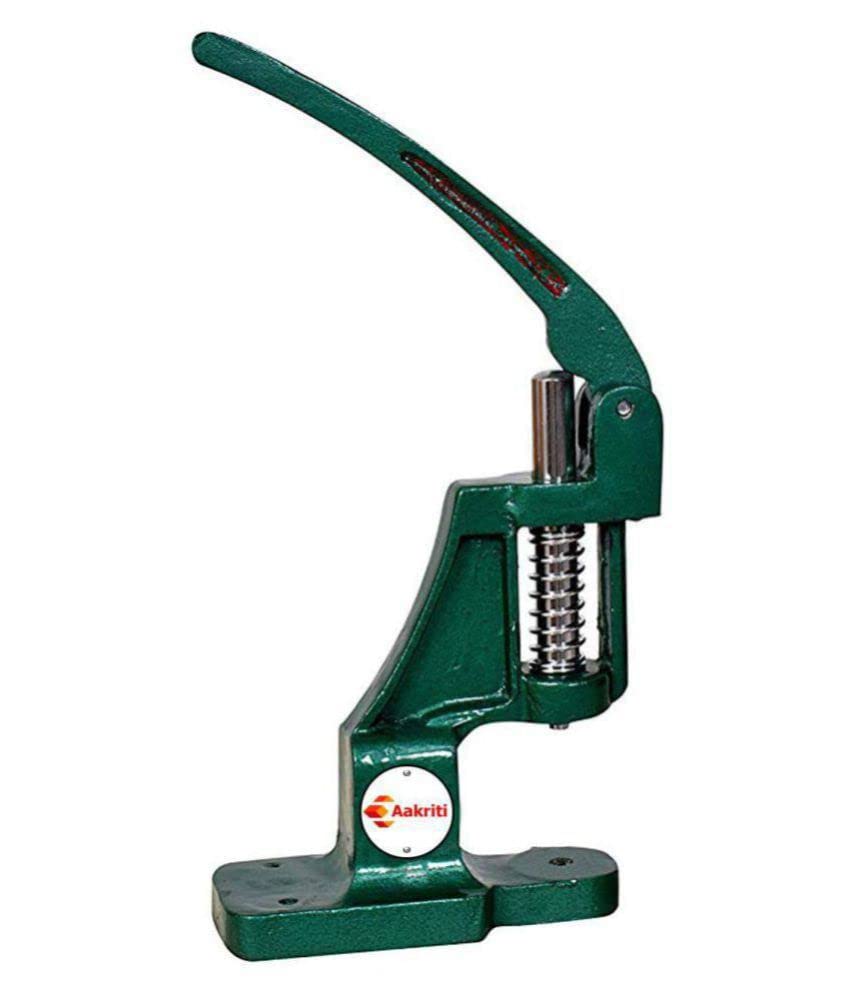 OMX 1 PC, Button Machine | Long Lasting & Durable Button Maker | Made of Heavy Cast Iron Material and Soft Grips | Fabric Covered Button Maker 1