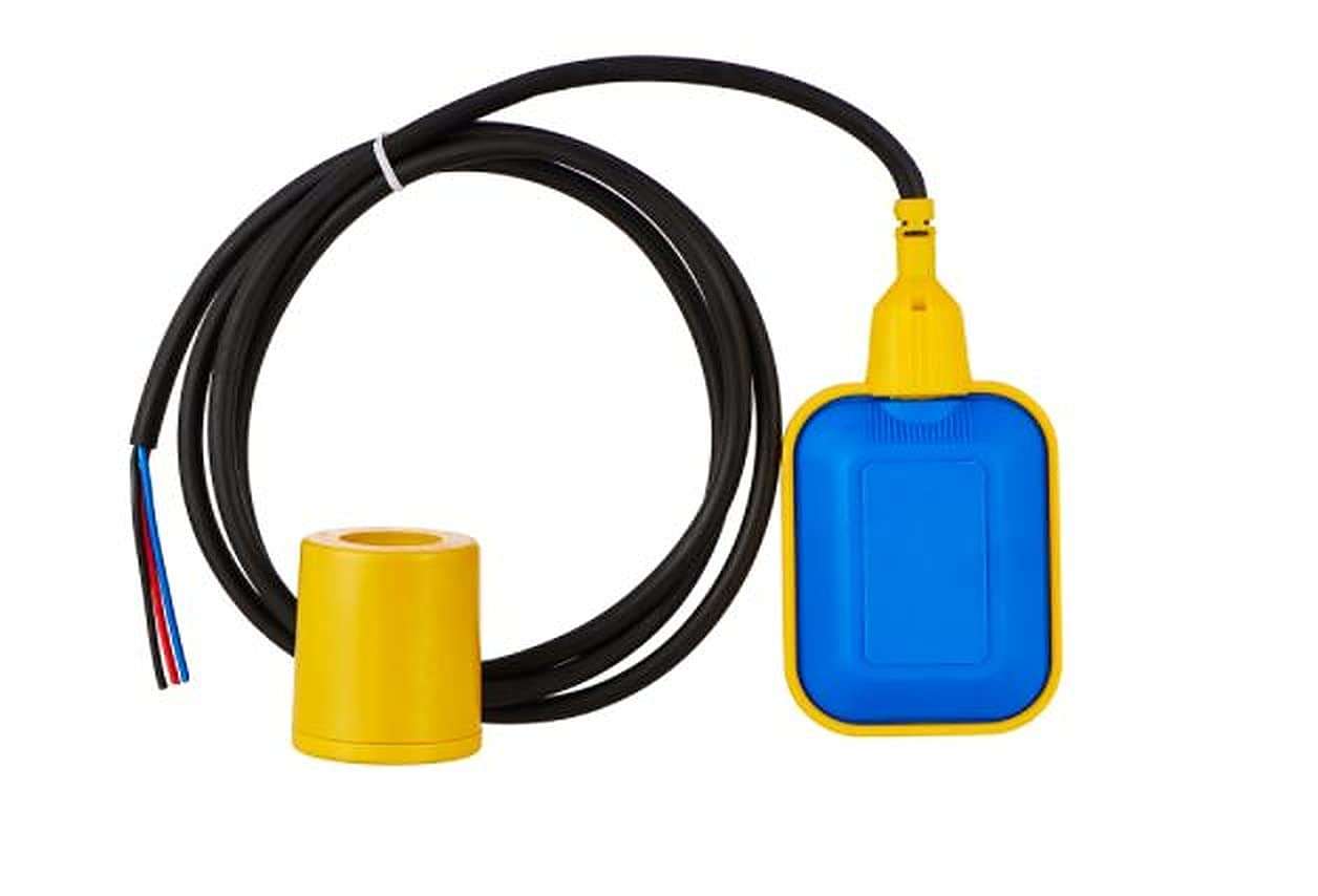 Ionix float switch for water tank, auto cutoff switch for water tank, water tank auto cut off with switch, 230 volts float switch sensor for water level controller with 3 meter wire: Select no/nc 1
