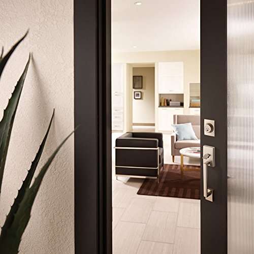 SCHLAGE Lock Company Century Single Cylinder Handleset and Georgian Knob, Bright Chrome (F60 CEN 625 GEO) 2