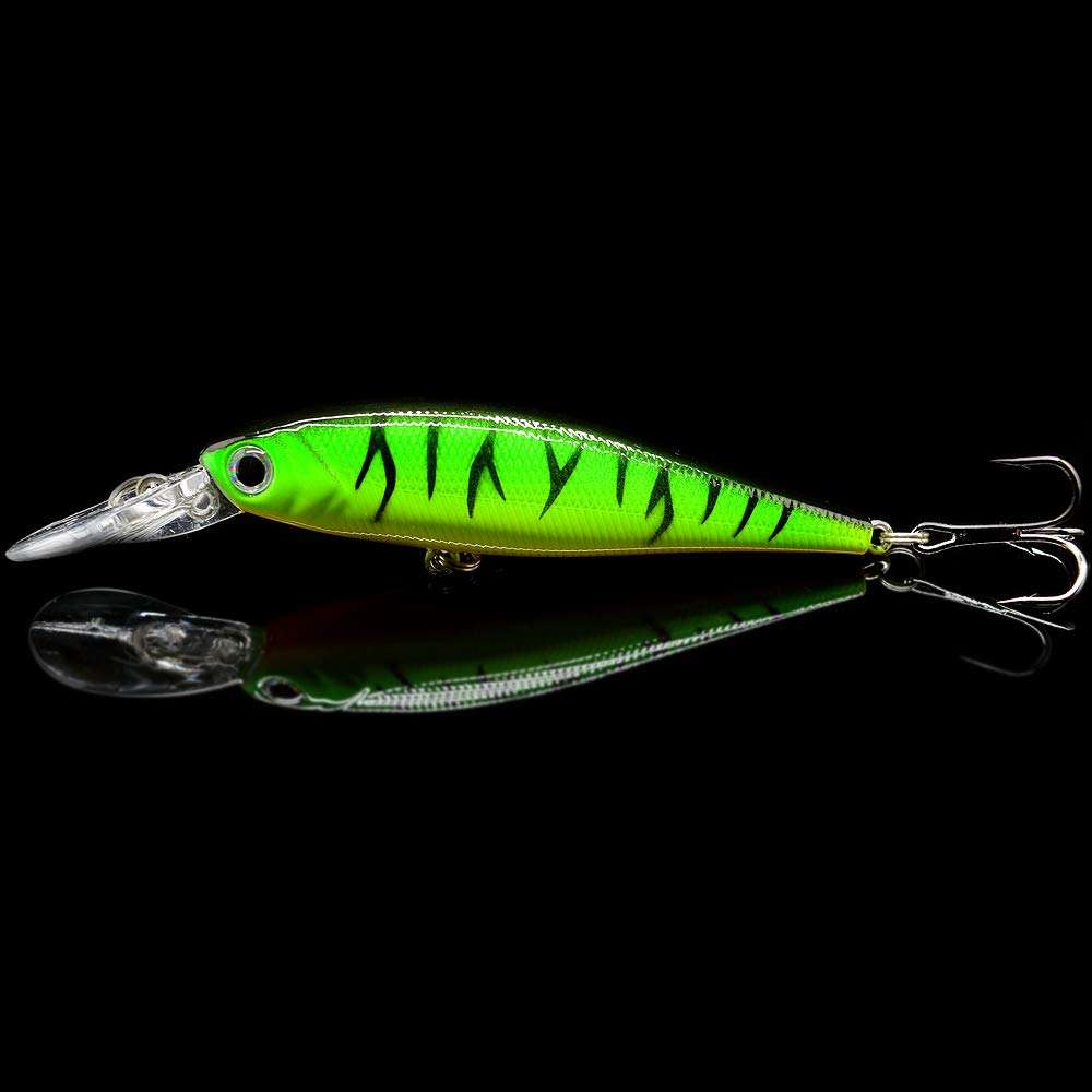 OriGlam 10 Pack Fishing Lures Hard Baits, Minnow Crankbait & Swimbait Lure Kit for Freshwater & Saltwater, Bass, Trout, Walleye, Redfish 2