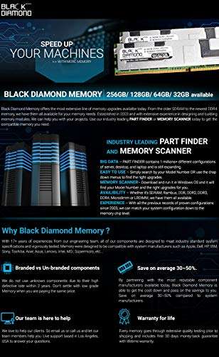 8GB 2X4GB Memory RAM for Toshiba Qosmio F60-10Z 204pin 1066MHz PC3-8500 DDR3 SO-DIMM Black Diamond Memory Module Upgrade 2