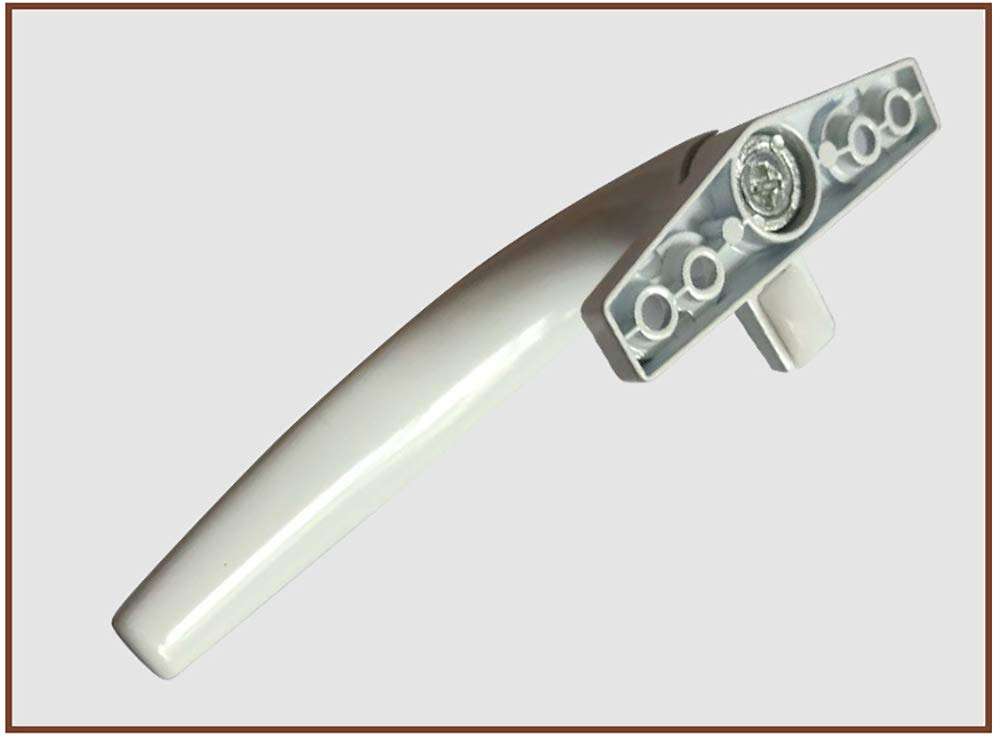 CYYDBB Door Handle Round Handle Seven-Word Flat Doorknobs Aluminum Alloy Door and Window Handle Door Levers Suitable for Aluminum Alloy Window Furniture Renovation Home Decoration(A Pair) 3