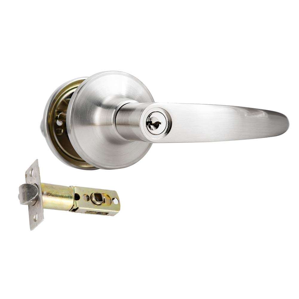 70 Entrance Passage Privacy Lock, Entry Door Lever Lock, for Any Old and New Door, Compact Size/Typical Cylindrical Body 2