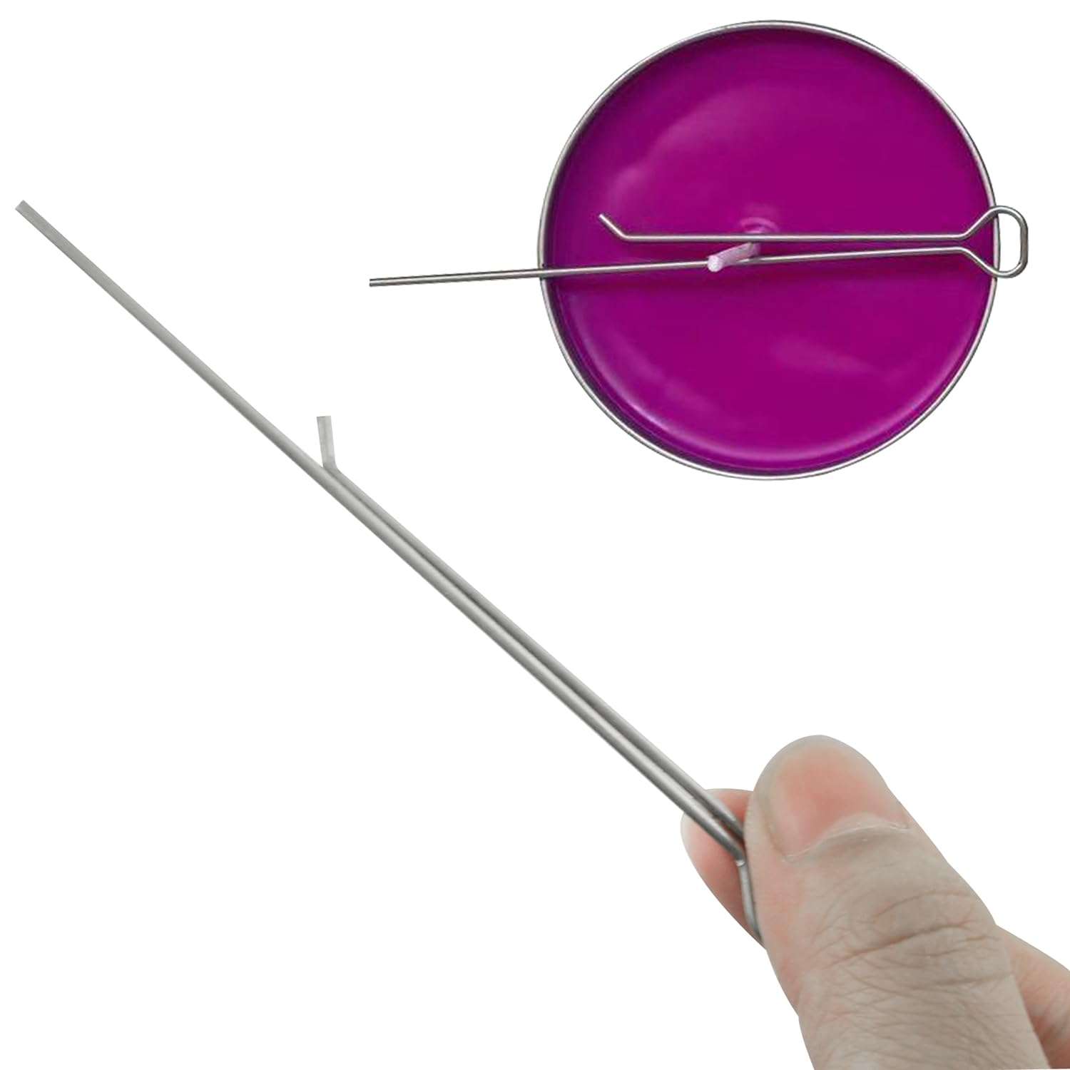 Candel Wick Holder ZZLZX 20PCS 4.3 Inch Wick Holders for Candle Making, Metal Wick Centering Tool, Candle Wick Clip 5