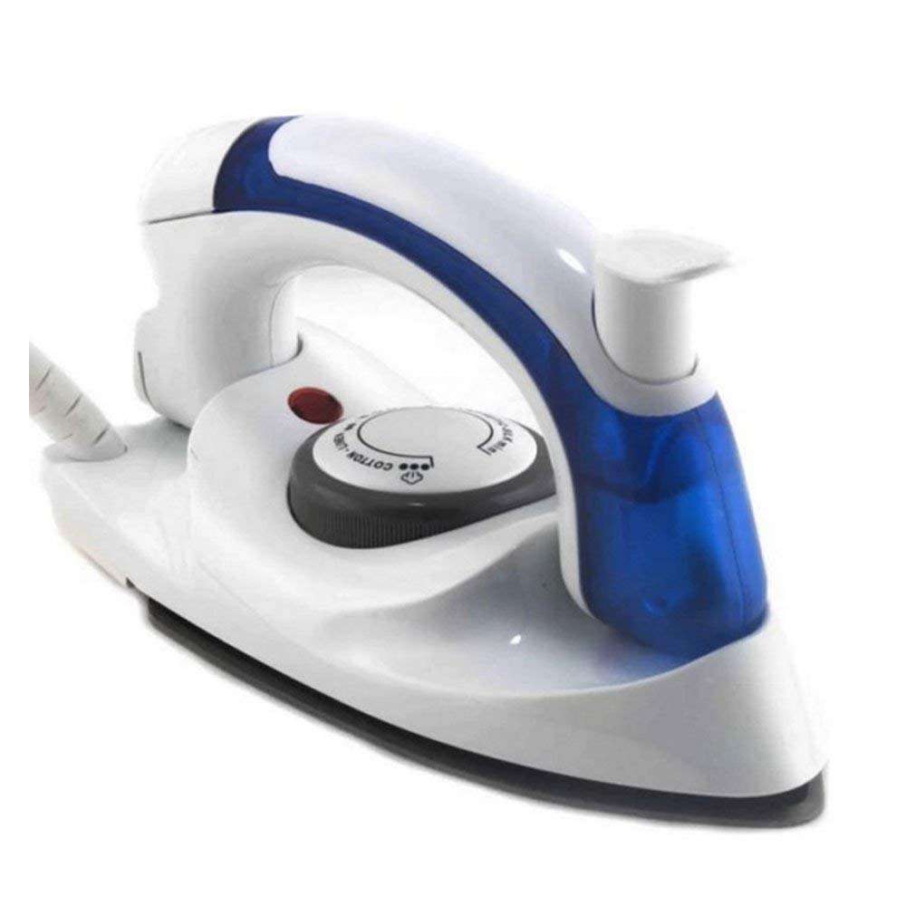 KINZILLA Folding Travel Household Steam Electric Iron Hand-Held Mini Iron with Foldable Handle, Compact for Clothes 1