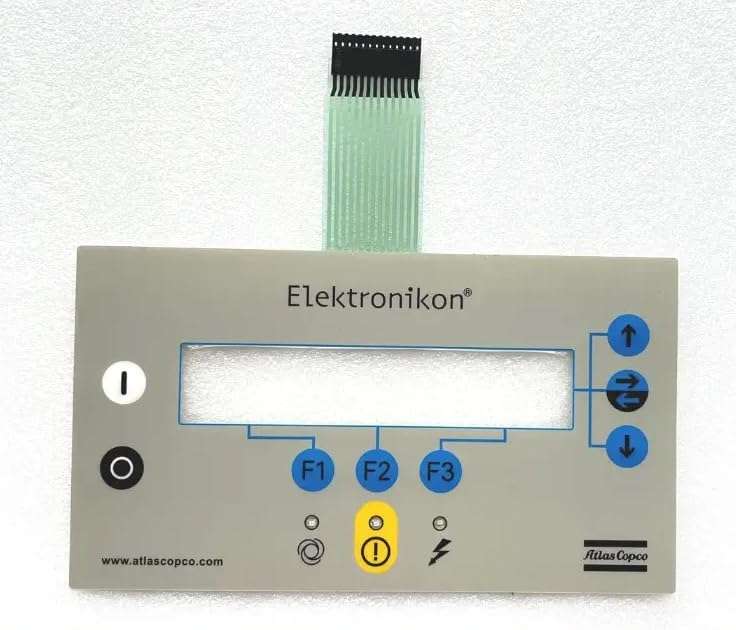 FIT Air compressor controller panel film 1900070125 Membrane Keypad Overlay Film 3