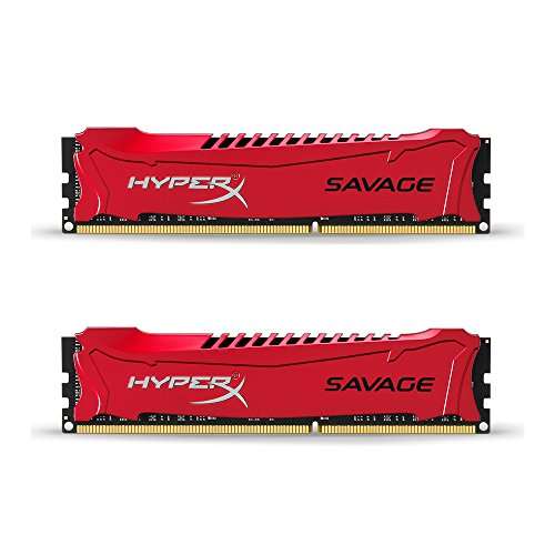 Kingston HyperX Savage 8GB Kit (2x4GB) 1600MHz DDR3 Non-ECC CL9 DIMM XMP (HX316C9SRK2/8) 1