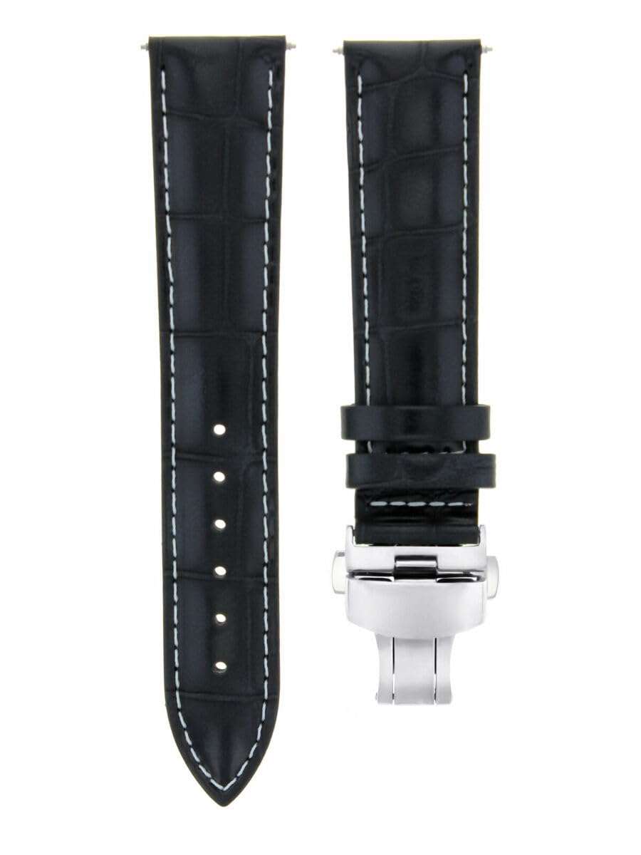 Ewatchparts 17-24mm Leather Watch Band Strap With Deployment Clasp Compatible With Panerai Watch 3B 3