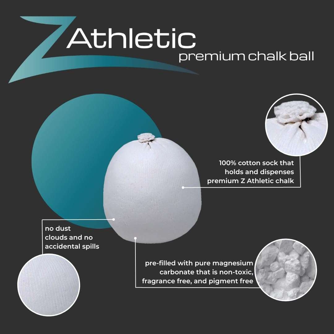 Z-Athletic Chalk Ball for Gymnastics, 1oz Chalk Ball (2 Count) 3