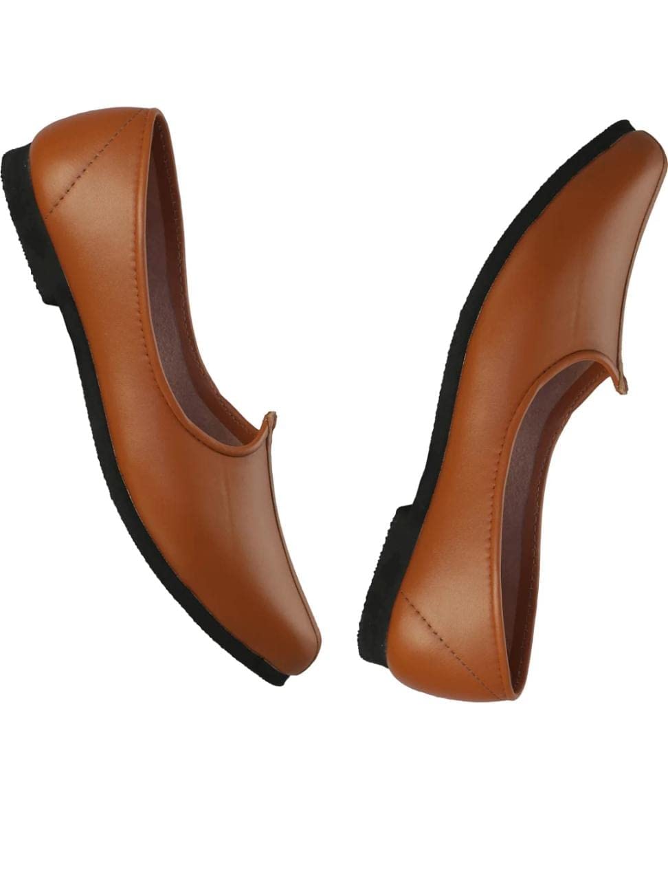 Texsen Collection Men's Traditional Jutti I Ethnic Jalsa-Mojaris I Faux Leather Nagra Jutis for Men Size -8 (Color-Brown) 3