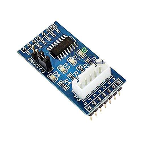 DEVMO 1set 28BYJ-48 Geared Stepper Motor + ULN2003 Driver Test Module Board DC 5V Compatible with Ar-duino 2