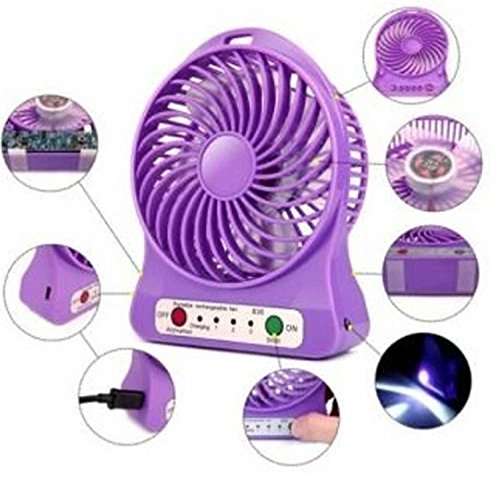 icall Portable Mini Fan update Version portable Multifunctional Rechargeable fan mini high speed fan with light and USB cable (1Pcs multi colour) 2