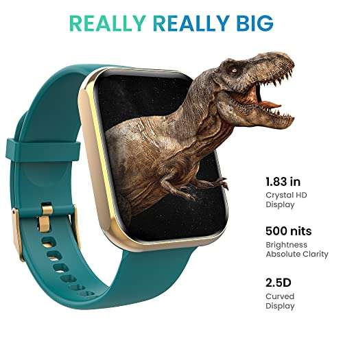 TAGG Verve Max II 1.83” Biggest Display Smartwatch with Metal Body | Smart QR Codes to Receive Payments || 120+ Sports Mode | 7 Days Long Battery || Water Resistant || in Build Calculator and Games 2