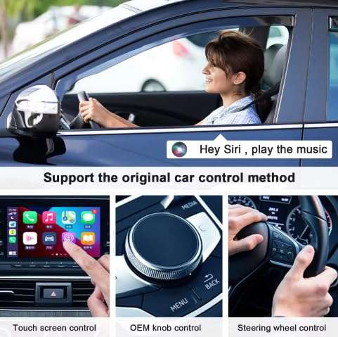 Generic Wireless Carplay Adapter, Carplay: Transform Your Car to Wireless CarPlay - Plug & Play Compatibility with Cars from 2015 & iPhone Included!, Black 4