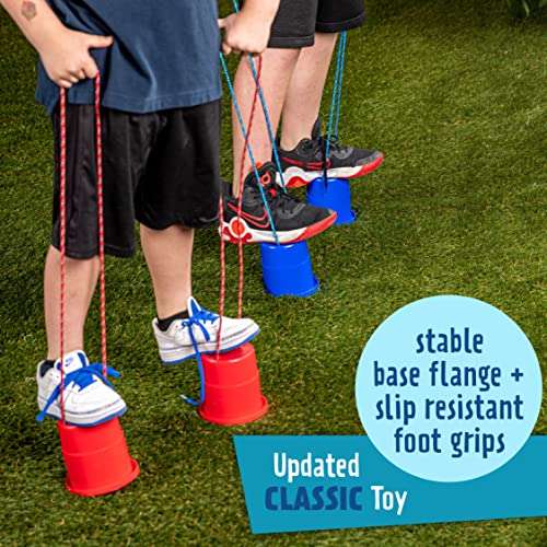 Just Jump It EZ Can Steppers Kids Stilts, Balance Stepping Stones for Kids, Walking Platform Stilt Sensory Stomper Toy for Children 3