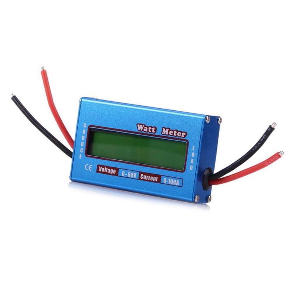 TEAMNIGT 1 Pcs DC 60V/100A RC Watt Meter LCD Digital Monitor Ammeter Voltage Checker RC Battery Power Amp Analyzer 1