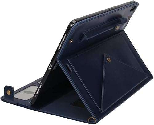 Case for 10.5 Galaxy Tab S5e, MeiLiio Envelope Wallet Case w/Card Slot Pocket/Handband/Buckle Closure Shoulder Bag Folio Stand Cover for Samsung Galaxy Tab S5e 10.5 SM-T720/T725 (Dark Blue) 5