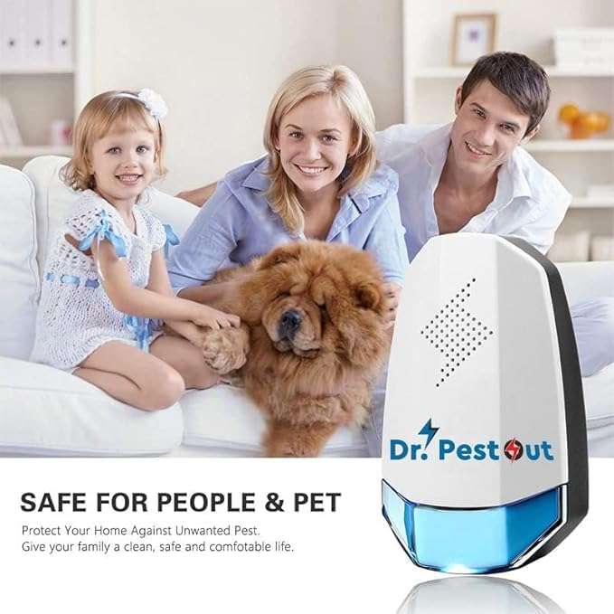 Electric Pest Repellent Machine for Lizards, Rats, Cockroaches, Mosquitoes, Ants, and Rodent Control (Pack of 6) 3