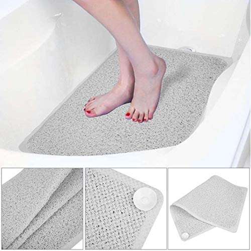 Ubersweet® GUIGUIHU Anti-Slip Toilet Carpet Bathroom Shower Cover Pad Rug Kitchen Door Bath with Sucker Bathroom Accessories 2