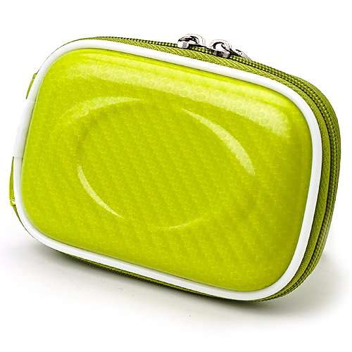 Candy Green Carrying Case for for Casio EXILIM Card EX S200 EX FH100 EX G1 EX H30 EX Z16 EX ZR10 EX ZR100 EX ZS5 EX ZS10 Point and Shoot Digital Camera Tripod and Screen Protector 5