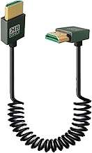 SPONGL Fast Speed 8K HDMIcompatible Coiled Cable, Flexible 48Gbps HDMIcompatible 2.1 Cord, Supports and 4K@120Hz for Cameras, P 1