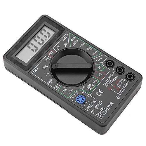 Oumefar Mini LCD Backlit Display Digital Multimeter Measures Resistance Voltmeter Ammeter Ohmmeter Testing Instrument with Ohm Volt Amp and Diode Voltage Tester Meter 4