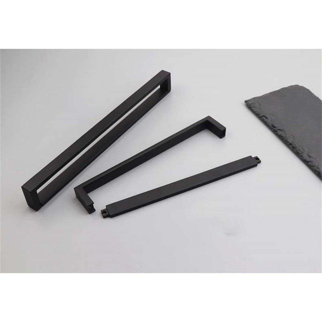 Sliding Door Handle, Alloy Polishing Matte Black European Minimalist Entrance Gate Bedroom Door Hardware Accessories Door Handle (Size : Hole spacing 256MM) 3