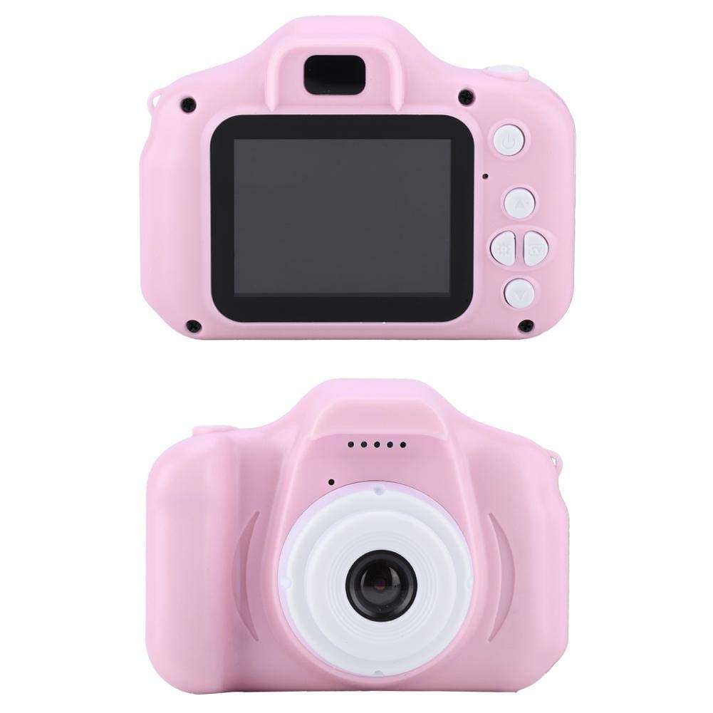 sjlerst Rechargeable Toy Camera Kid Camcorder, Kid Action Camera Toddler Video Recorder 1080P Kid Camera, for Girls Birthday for Birthday Christmas New Year Gift(Pink) 3