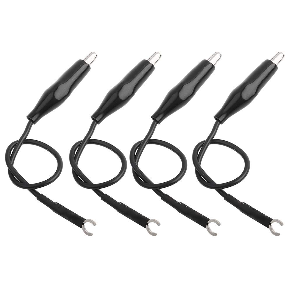 Oumefar 4Pcs Oscilloscope Probe Ground Wire Cable Professional High Presision Oscilloscope Probe Ground Parts with Clip Oscilloscope Accessories Kit