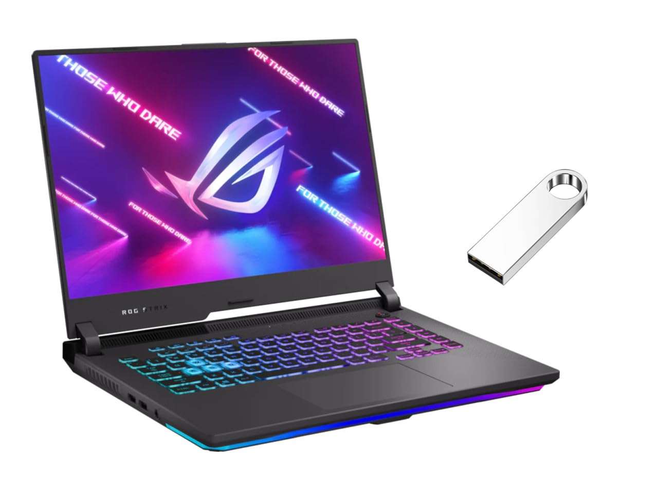 Asus New ROG Strix 15.6"" FHD Laptop | AMD Ryzen 7 4800H Processor | NVIDIA GeForce RTX 3060 | 16GB RAM | 1024GB SSD | Backlit Keyboard | Windows 11 Home | Bundle with 64GB USB Flash Drive, Black 1