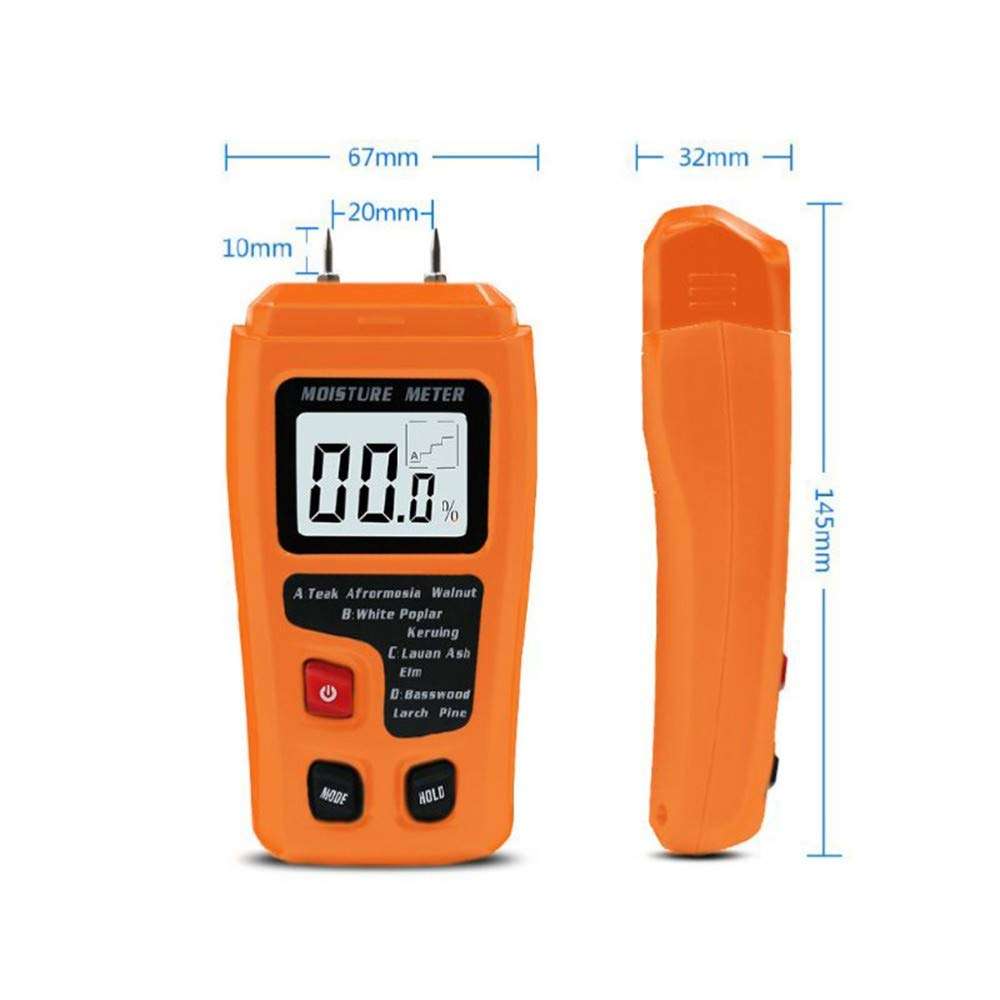 WJUKC 0-99.9% Portable Digital Wood and Wood Moisture Meter Humidity Tester for Wood Moisture Measurement 2