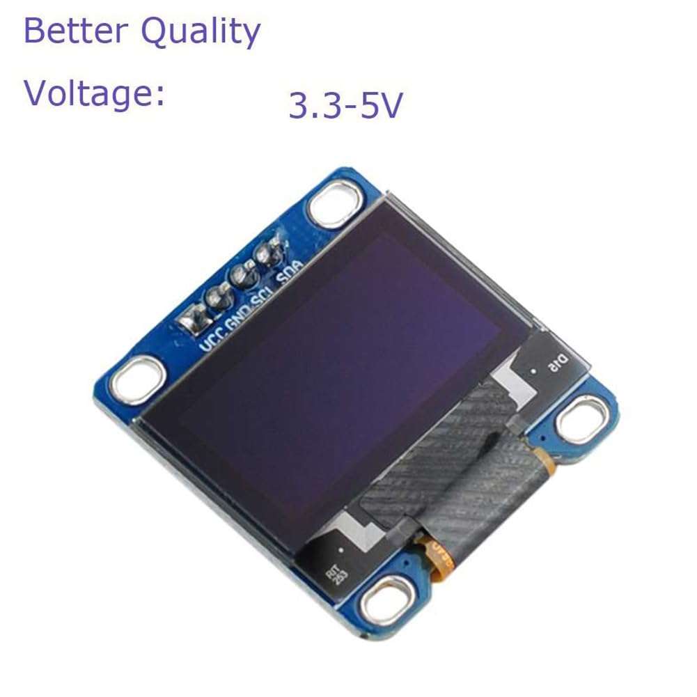DIYmall 0.96 Inch Blue OLED Module I2C IIC Serial 128x64 LCD LED Display for Arduino Micro:bit 51 MSP420 STIM32 SCR (Pack of 2pcs) 2